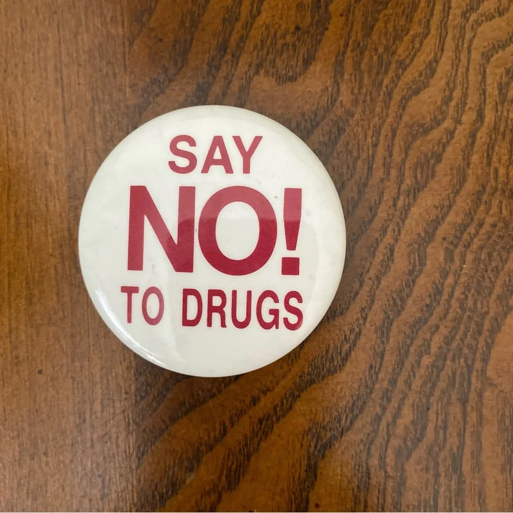 Say No To Drugs and Safety Belts Save Lives Button Pins